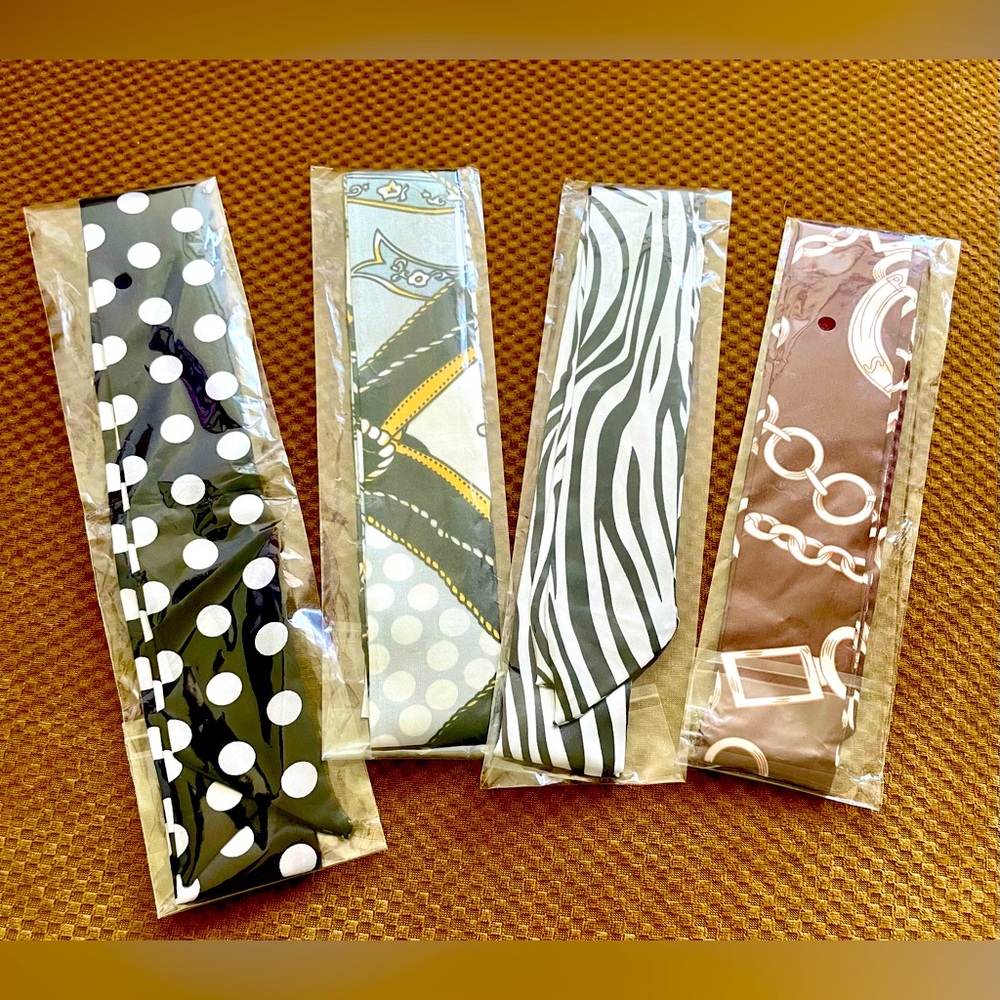 Set of 4 Purse Twillies /Scarves